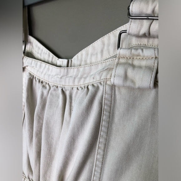 FREE PEOPLE We The Free Palm Desert Cream Denim Crop Top Tank Size XS - Picture 9 of 11